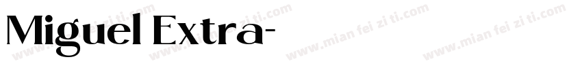 Miguel Extra字体转换